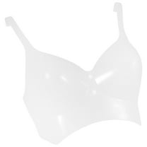 AURARMLET Compact Plastic Hanging Bra Mannequin for Women, White, Lightweight and Display Form