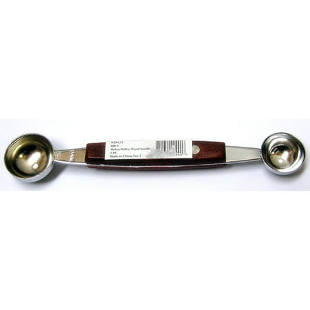 - Winware by Winco Double Melon Baller, Wooden Handle