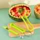 thumbnail image 2 of Juego de cucharas de melón, 1 juego profesional verde 4 en 1 cuchara de melón de acero inoxidable, herramienta para tallar frutas para quitar semillas, sacar carne y separar frutas, 2 of 5