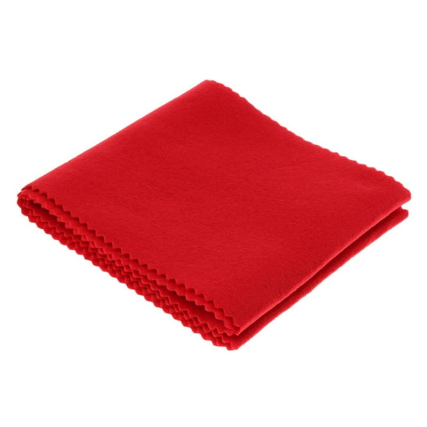 Paño de limpieza de a prueba de polvo de franela para accesorios de piezas rojo shamjiam Hoja de polvo para teclado de piano
