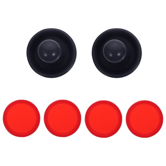 Air Hockey Paddles Pushers Replacement: 8pcs Pusher Mallets Hockey Goalies Dark Blue Great Goal Handles Pushers Game Tables Goalies Header for Full Size Air Hockey Game Tables