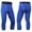 Blue, variant on Men's 3/4 Compression Pants Athletic Base Layer Trousers Spandex Blend Quick Dry Capri Leggings for Men