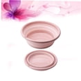 thumbnail image 5 of OATIPHO Water Containers for Camping Silicone Round Collapsible for Home Use Pink 1Set, 5 of 8