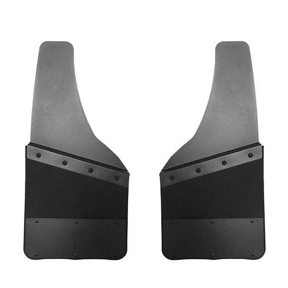 12″ Rubber & S/S KickBack Mud Flaps – REAR 2PCS