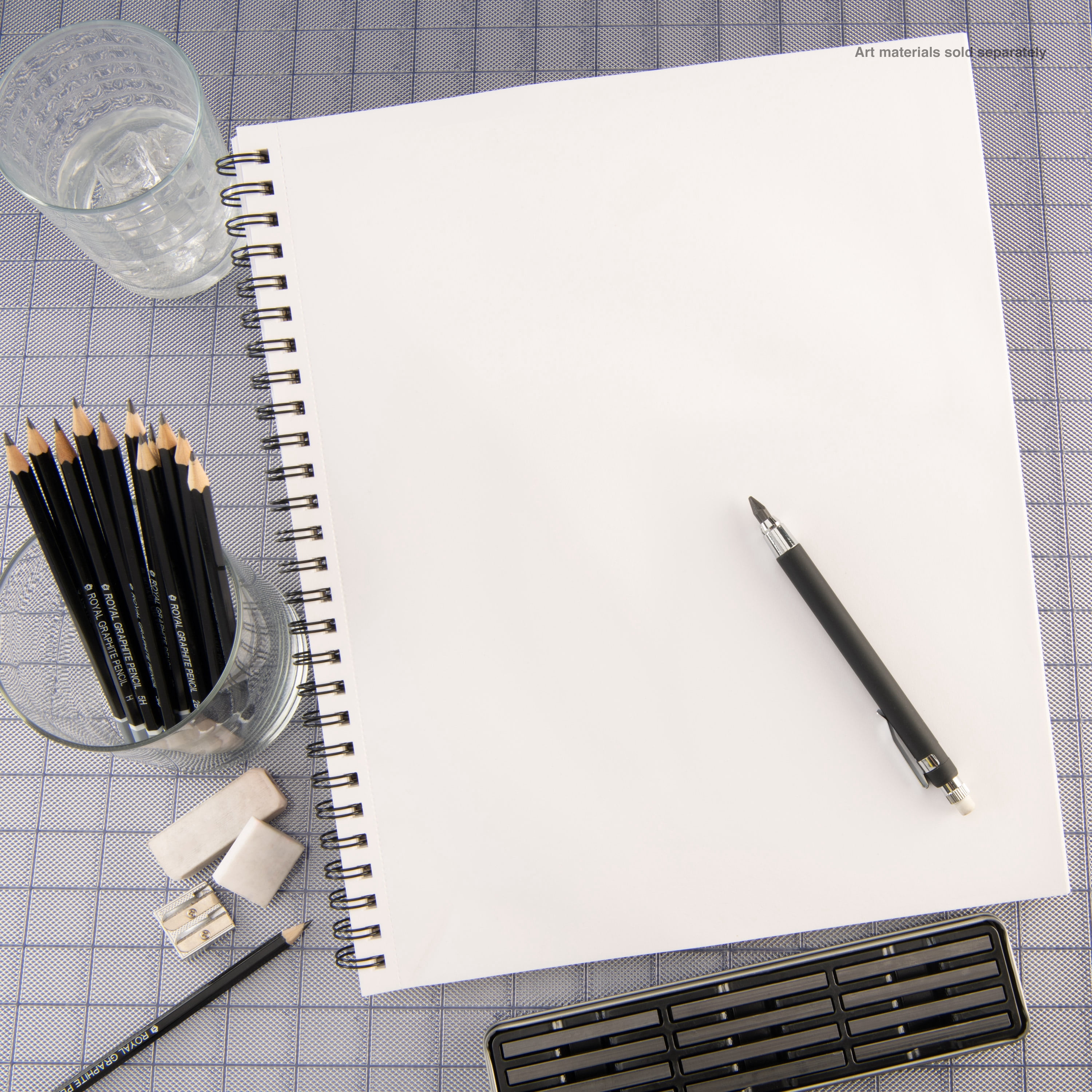 Bee Paper - Bee Inspired 11"x14" Sketching Paper Pad, 100 Sheets, Side Wire, 50lb. 74GSM