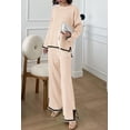 thumbnail image 3 of Conjunto de Suéter de Punto de 2 Piezas para Mujer PRETTYGARDEN Beige M, 3 of 7