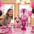 thumbnail image 3 of Amscan Disney Minnie Mouse Centerpiece 6 Pack | Pink Metallic Foil Birthday Party Table Decorations | Happy Birthday Spray for Girls Party Supplies, 3 of 8