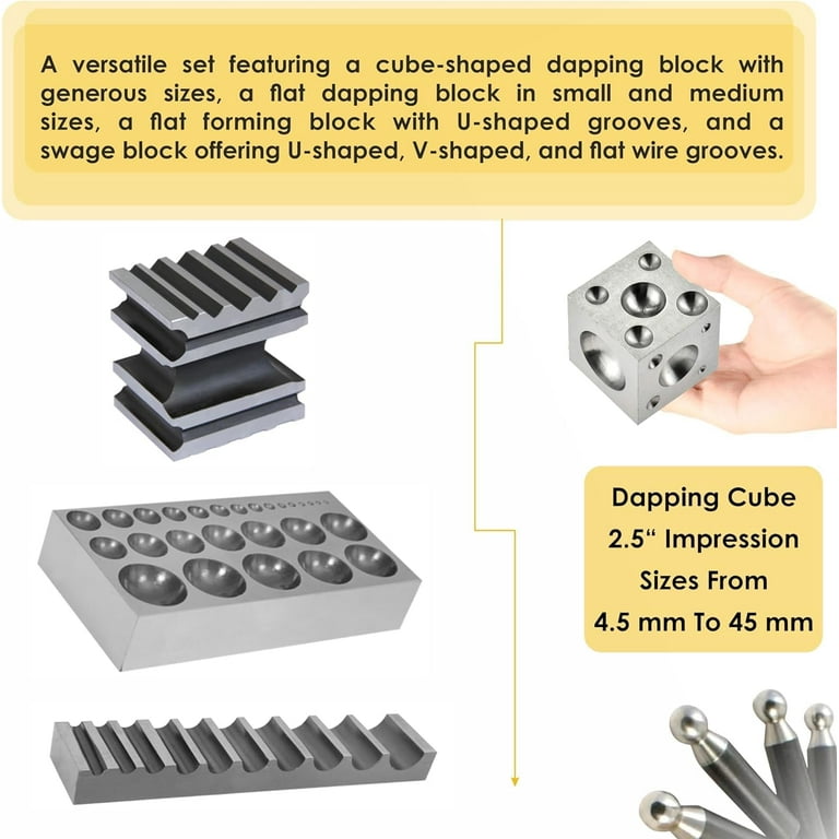 SIMOND STORE 41 PC doming Block and Punch Set - Designer Dapping SIMOND STORE 41 PC doming Block and Punch Set - Designer Dapping