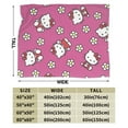 thumbnail image 2 of Hello Kitty Blanket, Super Soft Throw Blanket, Cozy Flannel Blankets For Boys Girls, Warm Blankets For Couch Sofa Bed, 50"X40", 2 of 9