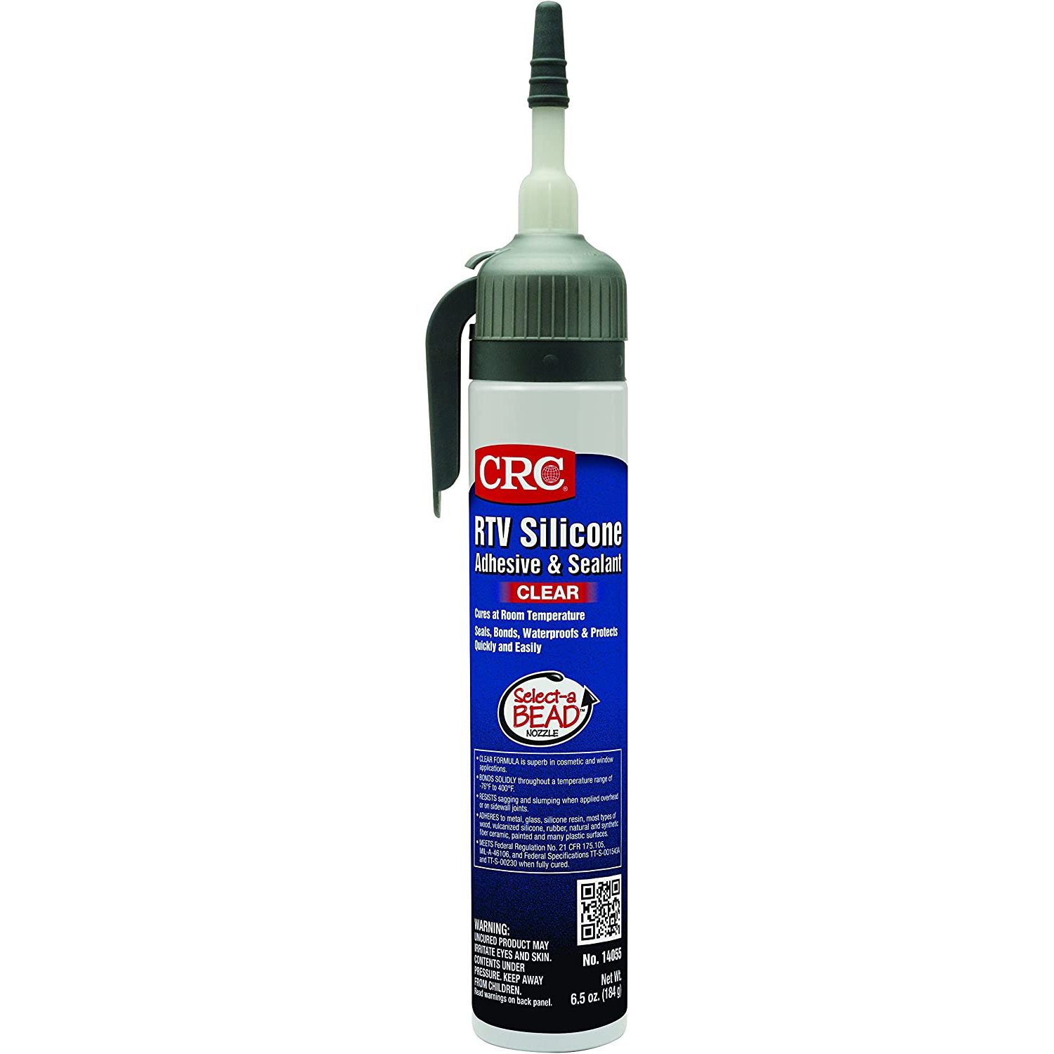14055 6.5 oz Rtv Silicone Sealant, Clear Paste, Revolutionary SelectA