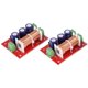 thumbnail image 3 of 6 x Tweeter de Ajuste de Audio de 2 Vías con Crossover de Altavoz de 400 W Filtro de Altavoces de Graves Divisor, 3 of 5