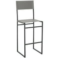 thumbnail image 2 of SAFAVIEH Layne Scandinavian Style Barstool, Grey/Black (18 in. W x 18 in. D x 43 in. H), 2 of 10