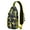 Lemon and Flora, variant on Sports Ball Pattern Sling Bag for Women, Football Soccer Baseball Crossbody Backpack for Men, Lightweight Athlete Daypack