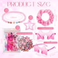 thumbnail image 3 of 134 Pcs Y2K Music Party Favor Set with Friendship Bracelets Sunglasses Hair Accessories and Gift Bags, Pink Retro Celebration Supplies for Women,  Kpop Decorations for Birthday and Music Gatherings, 3 of 7