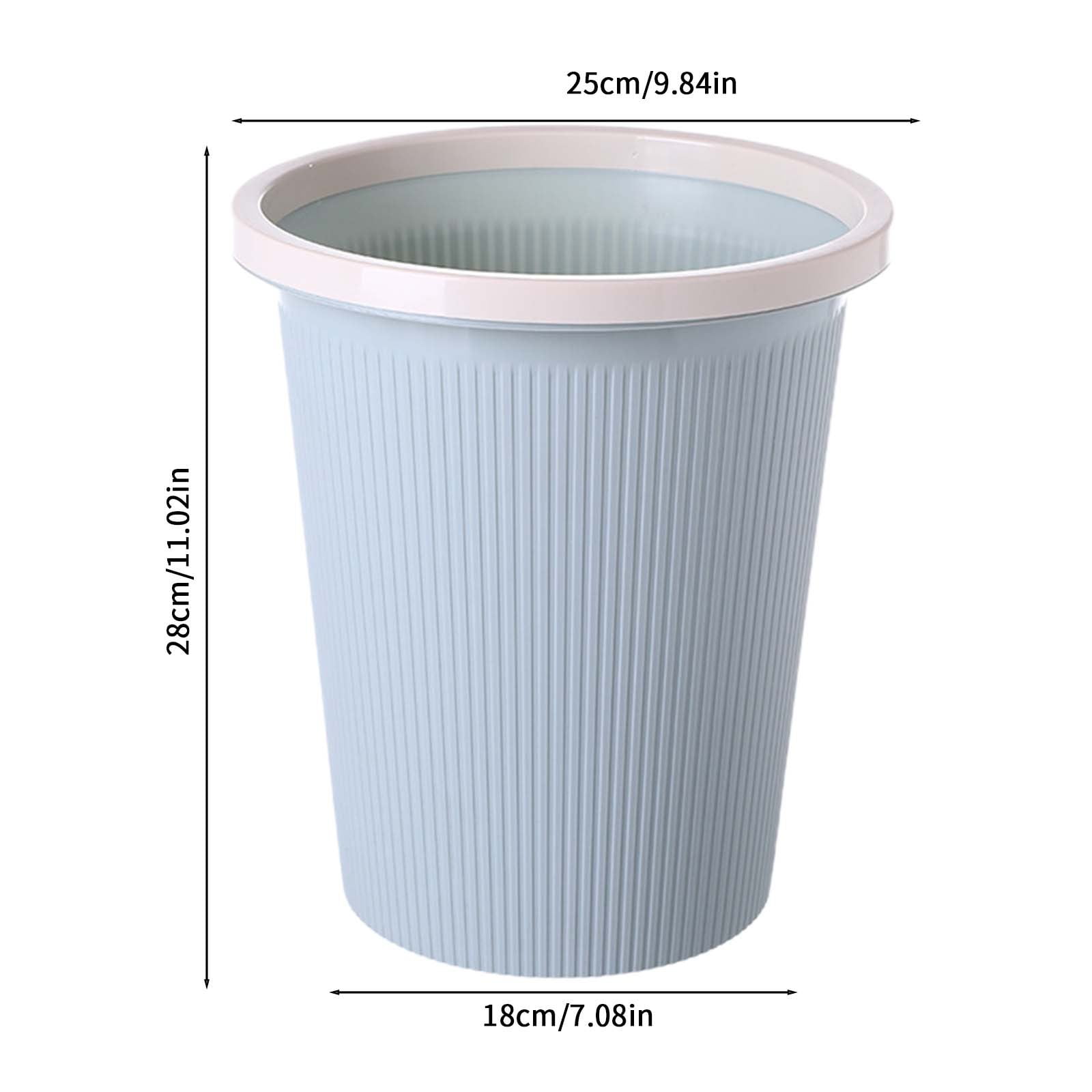 Utoimkio Multi-use Trash Can Household Round Toilet Bathroom Simple Lidless Garbage Can Multi-use Kitchen Waste Basket Home Essentials Kitchen Gadgets