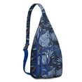 thumbnail image 1 of Vibrant Floral Sling Backpack - Colorful Hawaiian Inspired Print Shoulder Bag, Fashion Forward Design, 1 of 4