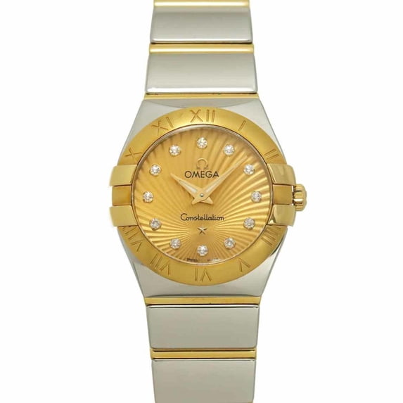 Pre-Owned Omega Constellation Brushed Two-Tone 123 20 24 60 58 002 Ladies' Watch Gold 18KYG...