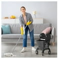 thumbnail image 2 of Mop Bucket with Wringer on Wheels - 27.5 Quart Floor Cleaning System - Black - Includes Mop & Handle - Down Press Wringer - Heavy Duty Commercial Home Use, 2 of 9