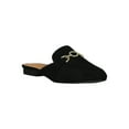 thumbnail image 1 of Women Faux Suede Weaved Horsebit Ornament Slip-On Mules 18286, 1 of 6