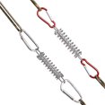 thumbnail image 2 of AOOOWER 5 Pcs Outdoor Camping Pegs Spring Tent Buckle Steel Tent Rope Tightener with Carabiner Clips Cord Adjuster Tensioner, 2 of 14