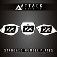 thumbnail image 2 of Attack Graphics Number Plate Backgrounds for Suzuki DR-Z 125 2007, 2 of 2