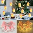 thumbnail image 2 of Gustave 9.8FT Christmas Snowman String Lights 20 LED Fairy Light Battery Operated Xmas Tree Decoration Light for Indoor Outdoor Holiday Ornaments, 2 of 8