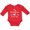 Red, variant on Inktastic My Grandma Loves Me Heart Grandchild Boys or Girls Long Sleeve Baby Bodysuit