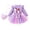 Purple, variant on Younger Tree Girl Birthday Outfit Baby Fall Winter Long Sleeve Sweatshirt Bowknot Tutu Princess Party Dress Set with Bag for 3-4T