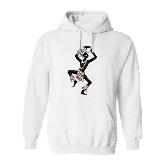 Papuan Man Smiling Sketch Hoodie Women -Image by Shutterstock, Female 3X-Large