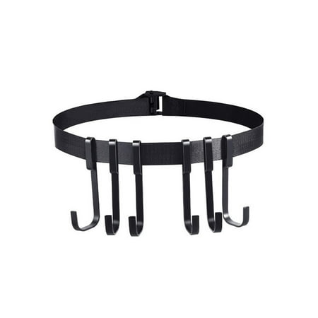 LIVEST 1 Set Treestand Strap Hanger Strong Load-bearing Quick Release with Multi Hooks Wear Resistant Hunting Treestand Strap Hook Gear Hanger Accessory for Camping