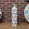 thumbnail image 2 of Urban Trends Ceramic Decorative Grey Vase Dimple Pattern Sides, Decor Center Piece for Home Décor for Living Room, Table, Office Decor, 2 of 7