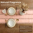 thumbnail image 4 of Macrame Boho Table Runner 72 Inches Long Farmhouse Woven Cotton Home Decor for Dining Room Table Kitchen Island Buffet Console Bridal Shower Party Rustic Farmhouse Kitchen Decor - 12x72 Inch（Pink）, 4 of 8