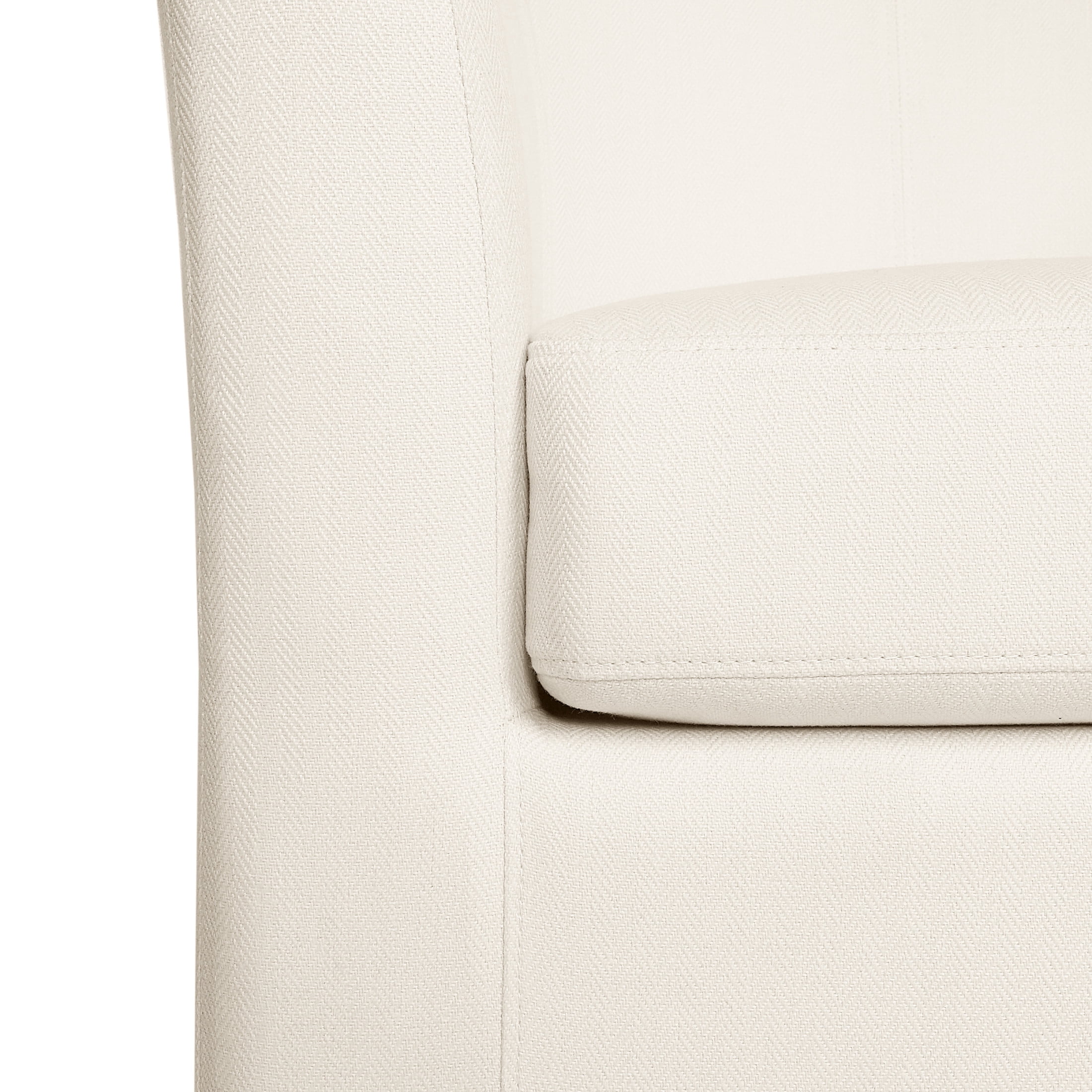 Contemporary Barrel Swivel Accent Chair, White