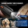 thumbnail image 3 of 2-in-1 Dog & Cat Clippers And With Light - Safety Guard To Avoid Overcutting  Painless Quiet Pet Claw Trimmers Professional Tool For Large Small Pets, 3 of 6