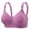 Purple, variant on Bovxnpu Summer Bras for Women, Womens Push Up Everyday Bras, Woman's Solid Color Thin Style Ventilate Large Size Bra Without Steel Rim 36