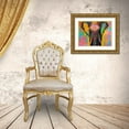 thumbnail image 3 of Dean Russo Collection 24x19 Gold Ornate Wood Framed with Double Matting Museum Art Print Titled - Eleph, 3 of 4