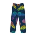 thumbnail image 4 of Disketp Abstract Bright Pineapple Fruit Retro Men'S Pajama Pants - Ultra Soft Fleece Sleep And Lounge Pants (Size: S-Xxl), 4 of 9