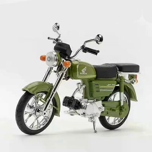 1/10 JH-70 Alloy Classic Motorcycle Toys Diecast Simulation Metal Motorcycle Sound and Light Model Kids Gift