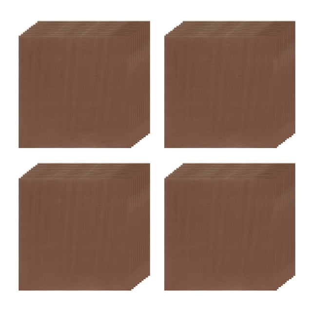 100pcs Foil Candy Wrappers, 8 x 8 Inch Chocolate Bar Wrappers, Aluminum Foil Paper (Coffee, Fine Grid)