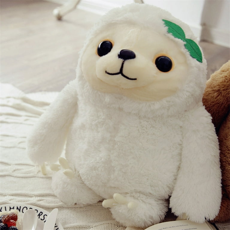 Cartoon Sloth Shaped Plush Doll Large Sloth Stuffed Animal Toys Cute Bedroom Decor Plushie Figures