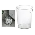 thumbnail image 3 of veasfak Round Transparent Trash Can Garbage Container Bin for Bathroom Kitchen Home Kids 27x21.5cm, 3 of 9
