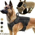 thumbnail image 2 of Nylon Tactical Dog Harness And Leash Set Metal Buckle Big Dog Vest German Shepherd Durable Pet Harness For Small Large Dogs, 2 of 5