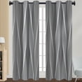 thumbnail image 1 of Innerwin Rideaux pour Fenêtres Écoénergétiques Assombrissants, Panneaux à Oeillets, Rideau de Luxe Occultant pour Fenêtre, Isolé Thermiquement, Moderne, Protection UV, Intimité, Rayure Grise 108*160 cm, 1 of 2