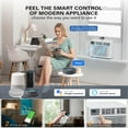 thumbnail image 3 of VINGLI Smart 12000 BTU Window Air Conditioner with WiFi, Energy Saving Window AC Unit with Remote & App Control, Timer Function & Easy Install Kit, for Rooms up to 550 Square Feet, 115V/60Hz, White, 3 of 7