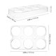 thumbnail image 4 of 4 piezas Bandejas para huevos para refrigerador Soportes transparentes para huevos Estantes de plástico para huevos para refrigerador, 4 of 4