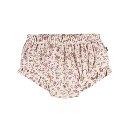 Modern Moments by Gerber Baby Girl Organic Bloomer with Ruffles, Sizes 0/3 Months - 24 Months
