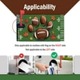 thumbnail image 3 of Fall Football Cat Dog Paw Mailbox Cover Magnetic Standard Size 21x18inch, Green Autumn Sport Game Decorative Post Letter Box Wrap Decor, Rugby Maple Leaves Garden Yard Outdoor Decoration, 3 of 6
