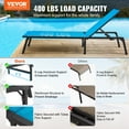 thumbnail image 2 of VEVOR Chaise Lounge Chair Outdoor Patio Lounge Chair Adjustable 5-Position 2 pcs, 2 of 9