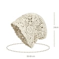 thumbnail image 3 of Crochet Hat for Women Cotton Slouchy Beanie Knitted Handmade Skull Cap for Summer Travel Daily Wear, 3 of 6