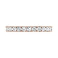thumbnail image 3 of 1/2 Carat Round Diamond Wedding Band Ring in 14K Rose Gold (Ring Size 11), 3 of 4